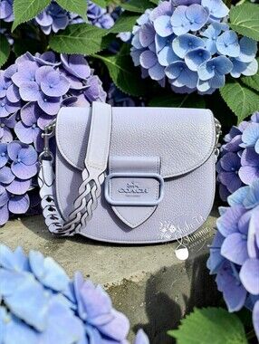 COACH MORGAN SADDLE BAG - MIST (LAVENDER)